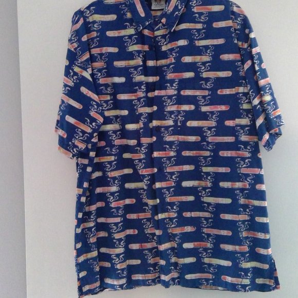 5-  Rum Reggae Hawaiian Shirt Men's SZ: L-  THATS RIGHT 5 SHIRTS!!! - Picture 4 of 6